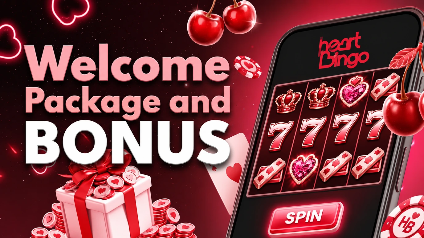 Heart Bingo welcome free spins bonus and Reward Spin promotion
